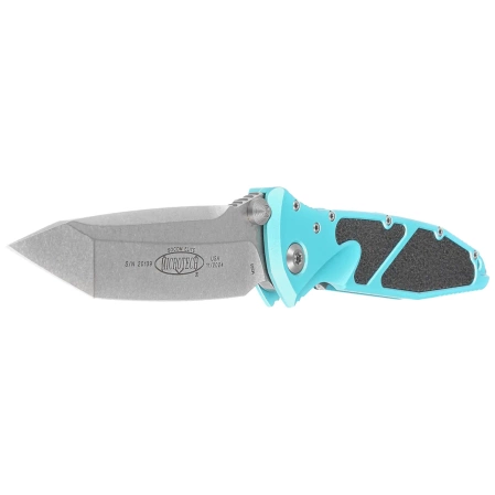 Nóż składany Microtech Socom Elite T/E Turquoise Aluminium, Stonewashed M390 by Tony Marfione (161-10TQ)