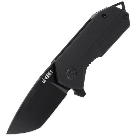 Kubey Knife Campe, Black G10, Dark Stonewashed D2 (KU203J)