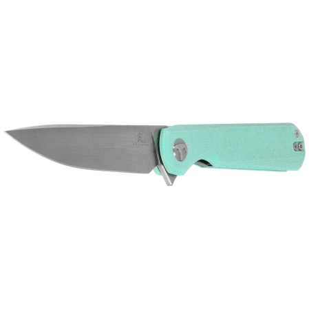 Bestechman Flick Knife Aqua G10, Satin/Stonewashed D2 by Ostap Hel (BMK13D)