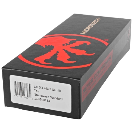 Nóż automatyczny Microtech LUDT Gen III S/E Tan Aluminum, Stonewashed M390MK by Tony Marfione (1135-10TA)