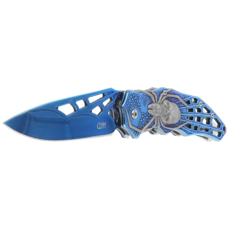 Nóż składany Herbertz CJH 3D Spider Blue Titanium Steel, Blue Titanium 420 (44097)