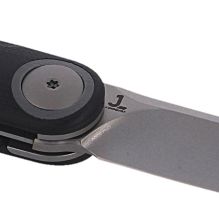 Nóż składany WE Knife Eidolon Drop Point Black G10, Stonewashed CPM 20CV by Justin Lundquist (WE19074A-B)