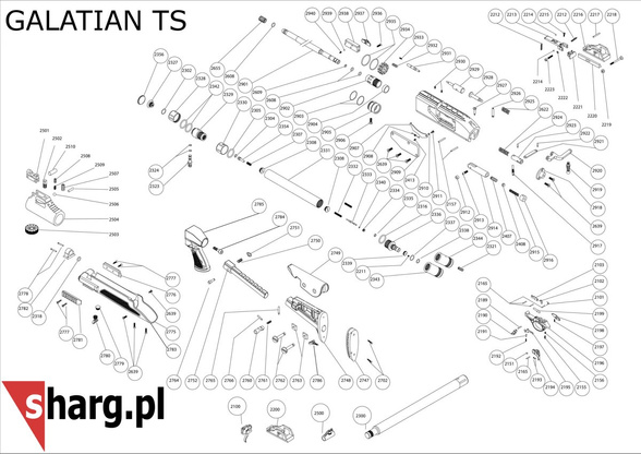 Adapter for charging the cartouche Hatsan PCP airgun (2323)