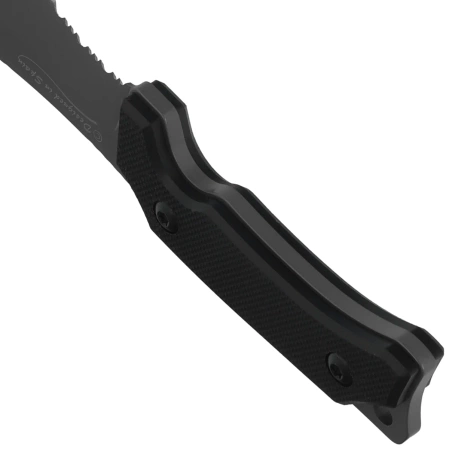 K25 Kraken Neck Knife Black G10, Titanium 7Cr17Mov