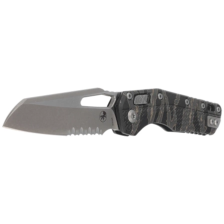 Nóż składany Microtech MSI S/E Tiger Stripe Camo Tri-Grip Polymer, Apocalyptic P/S M390MK by Tony Marfione (210T-11APPMTRC)