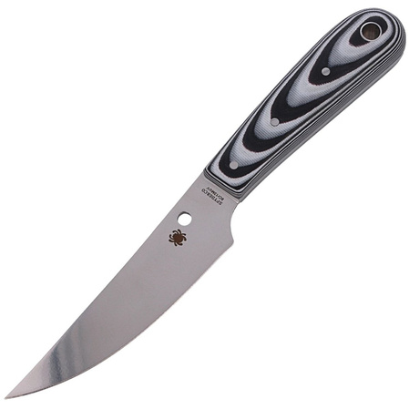 Spyderco Bow River Knife Black/Gray G10, Satin 8Cr13MoV by Phil Wilson (FB46GP)