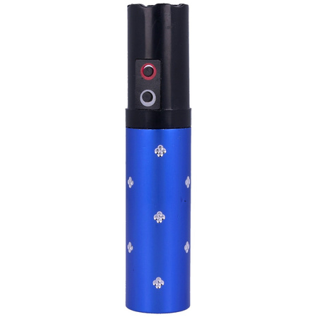 Lipstick Paralyseur 2 million volt stun gun with flashlight, Blue (1202-BL)