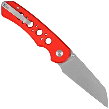 Civivi Pragma Prime Knife Red Aluminum, Stonewashed 14C28N (C24067-2)