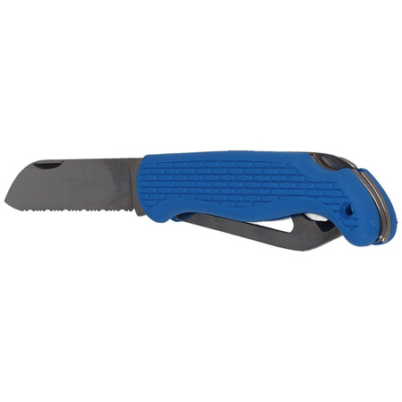 MAC Coltellerie Boat 2 Sailing Knife Blue PP/TPE, Satin W 1.4034 (MC BOT2.B)