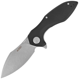 Nóż składany Kubey Nobel Black G10, Beadblasted 14C26N (KU236K)