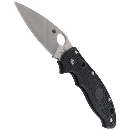 Spyderco Manix 2 Black Lightweight PlainEdge Knife (C101PBK2)