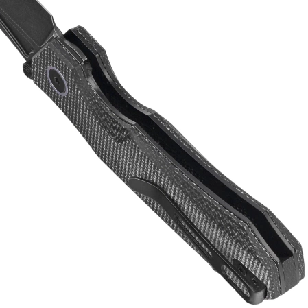 Remette Rhino MC319B Knife Black Micarta, Black Titanium 14C28N