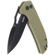 Kubey Knife RDF Green G10, Blackwash AUS-10 by HYDRA Design (KU316B)