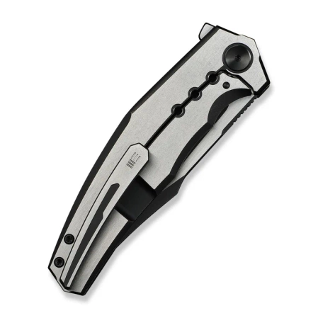Nóż składany WeKnife Kyklos Black / Gray Titanium, Black Stonewashed / Satin M390 (WE23086-3)