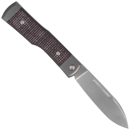 Scyzoryk Fox Gunstock Bison Micarta/Titanium, Satin M390 (FX-558 BI)