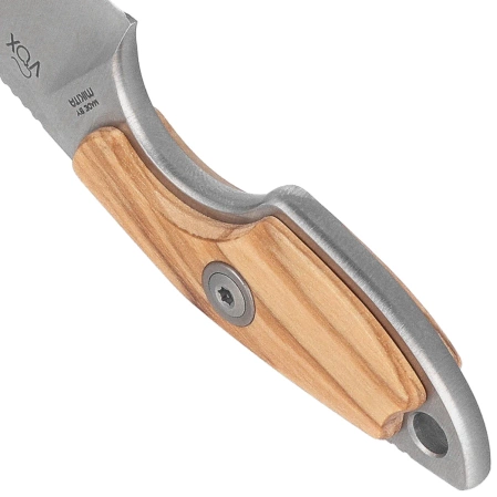 Nóż na szyje MKM Mikro 1 Olive Wood, Satin M390 by Jesper Voxnæs (MK MR01-O)