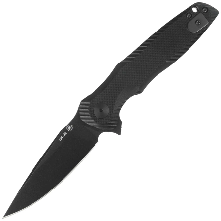 Nóż składany Spartan Blades Poros Black G10, Black TiNi 154CM by Curtis Iovito (SFBL11BK)