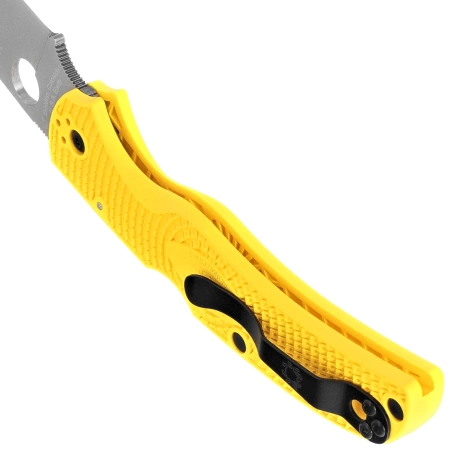 Spyderco Native Chief 2 Lightweight Salt Knife Yellow FRN, Satin MagnaCut by Sal Glesser (C244PYL)