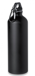 Barbaric Sports Bottle with Snap Hook Aluminum 800 ml - Black Matte (40070)