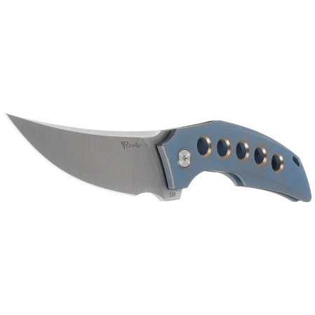 Nóż składany Reate Velocity Blue/Bronze Titanium, Belt Satin Elmax by Tashi Bharucha
