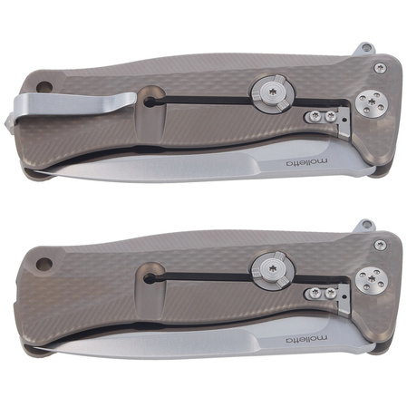 LionSteel SR11 Bronze Titanium, Satin Sleipner by Molletta Knife (SR11 B)