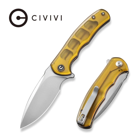 Civivi Mini Praxis Knife Polished Ultem, Satin D2 (C18026C-4)