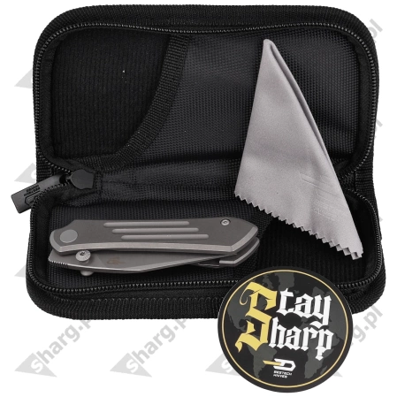 Nóż składany Bestech Icarus Dark Stonewashed Titanium, Dark Bead Blasted/Stonewashed M390 by Nick Rogers (BT2302D)