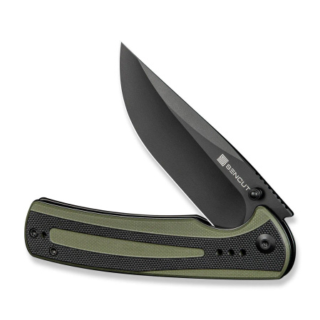 Sencut Regnator Knife Green / Black G10, Black 9Cr18MoV (S24057-2)