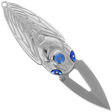 Rike Knife RK Cicada-P Grey Titanium, Bead Blasted M390