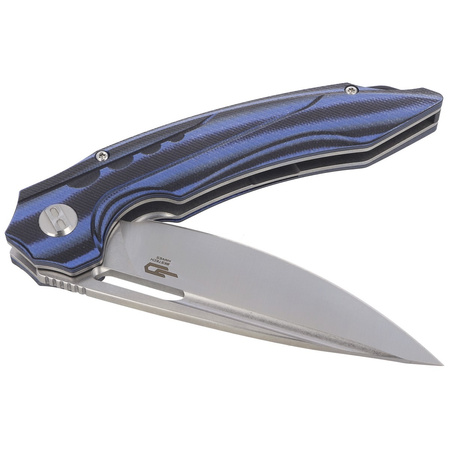 Nóż składany Bestech Ornetta Carbon Fiber / Blue G10, Stonewash / Satin N690 by Kombou (BL02A)