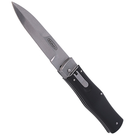Nóż sprężynowy Mikov Predator Black ABS, Stonewashed N690 (241-BH-1/STKP)