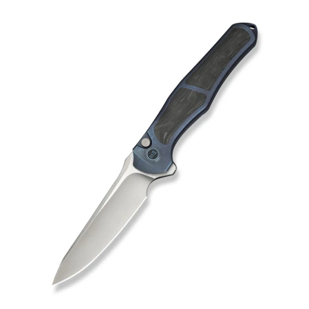 WeKnife 702XI LE No 148/150 Blue Integral Titanium/Shredded Carbon Fiber, Satin M390 (WE07B-1)