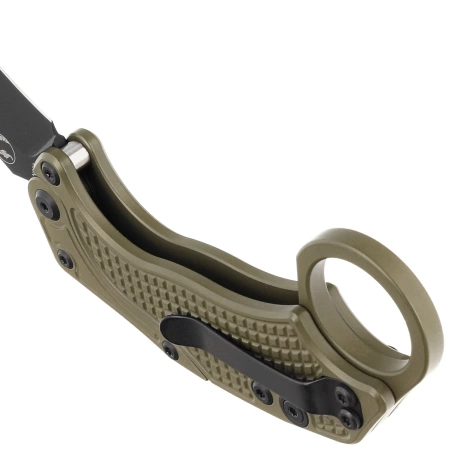 Nóż grwiatacyjny Reate EXO-K Gravity Karambit Green Aluminium, Black PVD N690