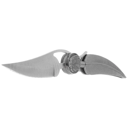 Nóż składany Martinez Albainox Apache Feather Gray Zamak, Laser Ornated 3Cr13Mov (10581)