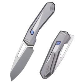 Nóż składany Remette RT-Agile Peregrine Falcon Ceramic Sandblasting Titanium, Satin/Pearlescent M390 (RTCZ-G)