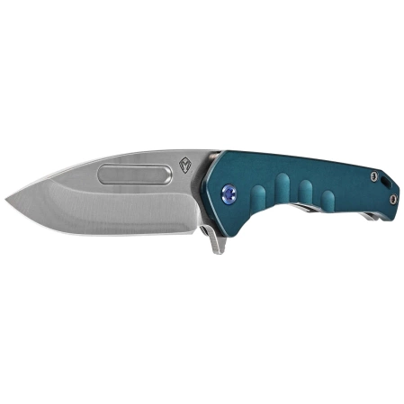 Nóż składany Medford Praetorian Swift FL Flipper Drop Point Blue Aluminium, Tumbled S45VN by Greg Medford