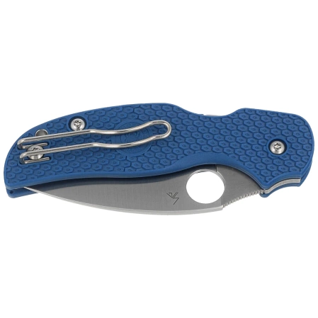 Spyderco Sage 5 Cobalt Blue FRN Knife, Satin CPM SPY27 by Sal Glesser (C123PCBL)