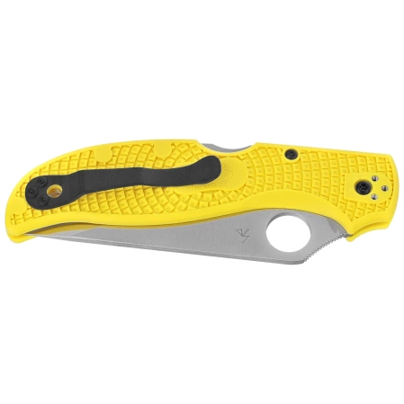Nóż składany Spyderco Stretch 2 XL Lightweight Salt Yellow FRN, Satin H-2 by Sal Glesser (C258PYL)