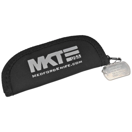 Medford Knife Praetorian Swift FL Flipper Tumbled Blade, Blue Handle, Flamed HW/Clip, S45VN (MKFF2064TD-44TM-TFCF-Q4)