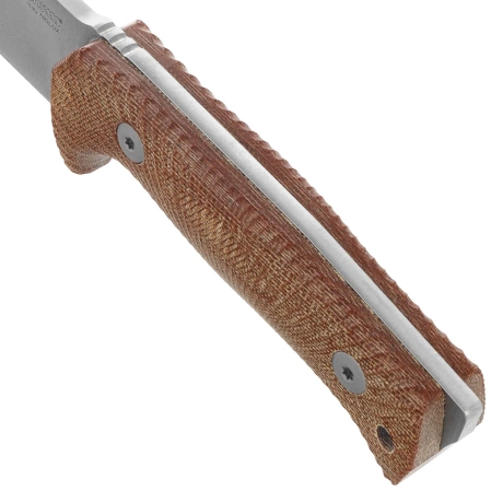 LionSteel Tactical Knife Natural Canvas Micarta, Satin Niolox by Molletta (T5 CVN)