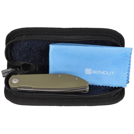 Nóż składany Sencut Bocll II OD Green G10, Gray Stonewashed D2 by Brad Zinker (S22019-4)