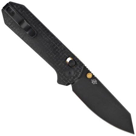 Nóż składany Civivi Yonder Black Burlap Micarta, Black Stonewashed 14C28N by Zac Whitmore (C23073B-2)