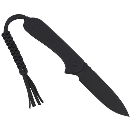 Civivi Elementum Fixed Tactical Knife Black G10, Black Stonewashed D2 (C2105A)