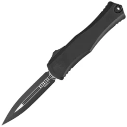 Microtech Hera II D/E OTF Knife Black Aluminum, Tactical M390MK by Tony and Sean Marfione (1702-1T)
