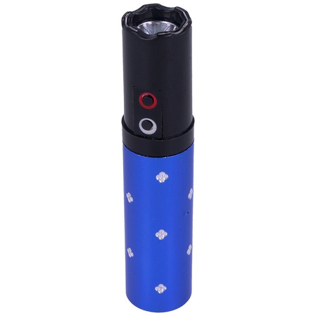 Lipstick Paralyseur 2 million volt stun gun with flashlight, Blue (1202-BL)