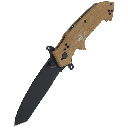 Extrema Ratio Glauca J1 Desert Aluminum Knife, Black MIL-C N690 (04.1000.0165/RVHCS)