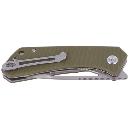 Kubey Thalia Knife Green G10 Beadblasted D2 (KU331D)