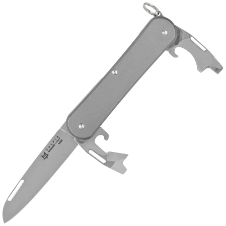 Scyzoryk Fox Vulpis 3 Sandblasted Titanium, Polished M390 (FX-VP130-3 TI)