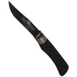 Antonini Old Bear L Total Black Folding Knife, Brass Ring (9303/21_MNK)