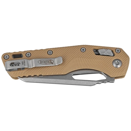 Microtech MSI S/E Fluted Tan G10, Stonewashed M390MK by Tony Marfione